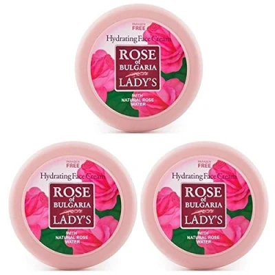 Abbildung von Rose of Bulgaria Feuchtigkeitscreme mit Rosenwasser 3 x 100 m
