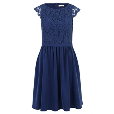 Abbildung von Vera Mont MIT Spitze Cocktailkleid/festliches Kleid, Damen, Größe: 36, Festival blue