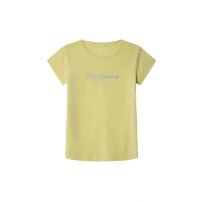 Abbildung von Pepe Jeans HANA Glitter Tshirt print für Kinder, Größe: 164, Sorbet lemon yellow