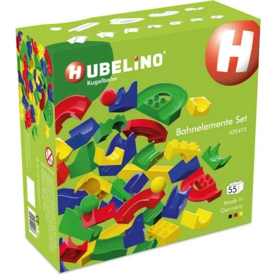 Abbildung von Hubelino Kugelbahn Bahnelement SET 55 TLG. Baukästen &amp; Konstruktionsspielzeug für Kinder, Größe: One Size, Multicoloured