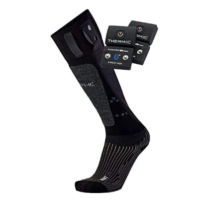 Abbildung von therm ic PowerSocks Set Heat Uni + S Pack 1400B Heated Socks Battery Spack 1400 Bluetooth, Black, 39 41