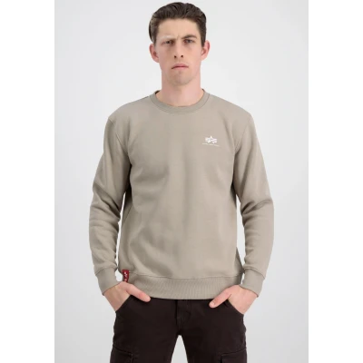Abbildung von Alpha Industries Basic Small LOGO Sweatshirt, Herren, Größe: Large, Vintage sand