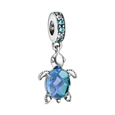 Abbildung von Pandora Murano SEA Turtle Dangle Charm, Damen, Größe: One Size, Blue