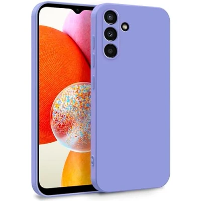 Abbildung von MyGadget Hülle für Samsung Galaxy A14 5G Zweilagige Handyhülle mit Kameraschutz Cover Innenfutter &amp; Silikon außen Flieder