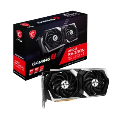 Abbildung von MSI Gaming Radeon RX 6650 XT 128 Bit 8 GB GDDR6 DP/HDMI Dual Torx 4.0 Lüfter, FreeSync DirectX 12 VR fähige OC Grafikkarte (RX X 8G), V502 063R