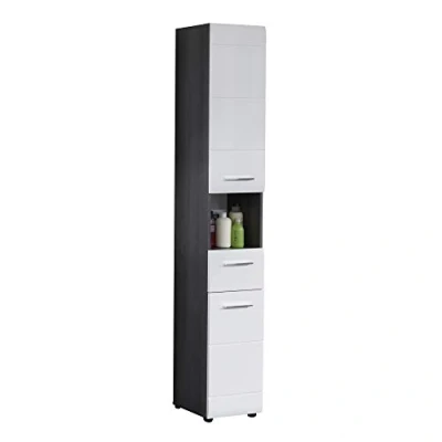 Abbildung von trendteam Hochschrank Badhochschrank Highboard Badschrank Badezimmerschrank 30 x 182 31 cm