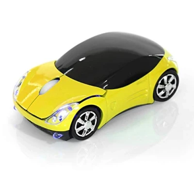 Abbildung von Kabellose Bluetooth Maus, 2,4 GHz, tragbare optische Maus 1600 DPI für Mac/Android/Me/PC Windows/Tablet Gaming Office (Gelb)