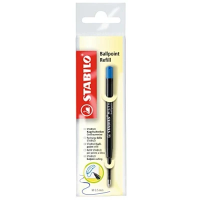 Abbildung von Kugelschreiber Großraummine STABILO Ballpoint Refill 10er Pack blau
