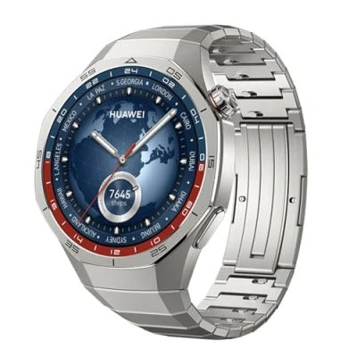 Abbildung von HUAWEI Watch GT 5 Pro 46 mm Smartwatch, Kunstvolles Design,Sportfunktionen auf Profi Niveau,Health Tracking, EKG Monitoring, bis zu 14 Tage Akkulaufzeit, GPS,Bluetooth Anrufe, iOS &amp; Android, Titan