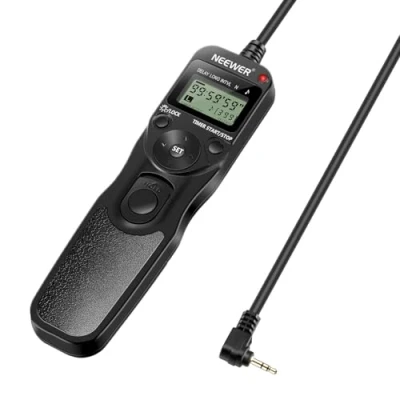 Abbildung von Neewer LCD Timer Auslöser Fernbedienung für Canon 760D(T6s)/750D (T6i)/700D (T5i)/1300D (T6)/1100D(T3)/1000D(XS)/650D(T4i)/600D(T3i)/550D(T2i)/500D(T1i)/450D(XSi)/400D(XTi)/350D DSLR Kameras