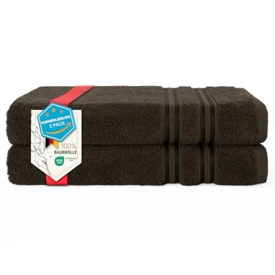 Abbildung von HAMMETEX Duschtuch &quot;2er Set Badetücher 70x140 cm, 100% Baumwolle, Weich &amp; Saugstark&quot;, (Set, 2 St., 2)