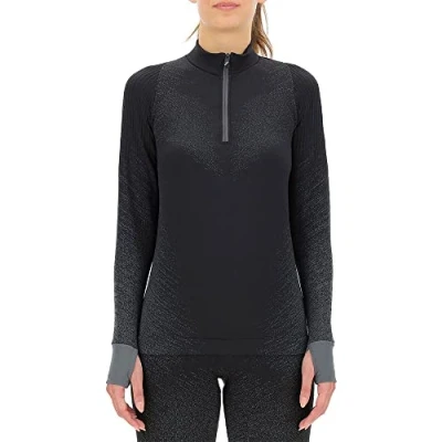 Abbildung von UYN Damen Running Exceleration Sweatshirt, Black/Cloud, L