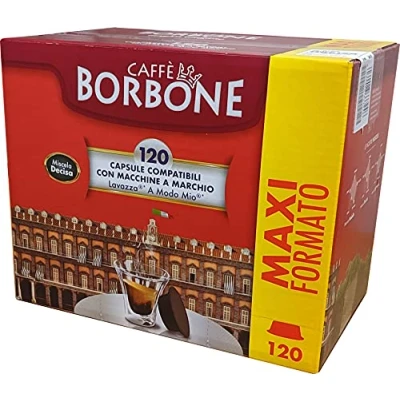 Abbildung von Caffè Borbone 120 Capsule Compatibili con Macchine Lavazza A Modo Mio Gusto Decisa