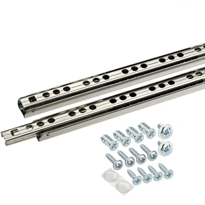 Abbildung von SO TECH® Auszug Kugelauszug Teilauszug KT1 10 H17 NF MS, Länge 438 mm, 1 Paar inkl. Montageschrauben Set