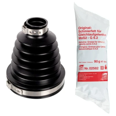 Abbildung von FEBI BILSTEIN 172898 Achsmanschette getriebeseitig, Vorderachse links, rechts Thermoplast DACIA: Duster SUV