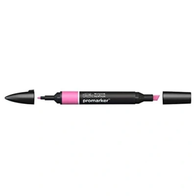 Abbildung von Winsor &amp; Newton &quot; ProMarker 0203218 Professioneller Layoutmarker 2 Spitzen, fein breit für Zeichnungen, Design Layouts Kirschrot