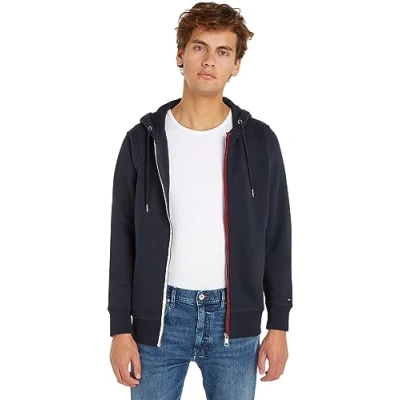 Abbildung von Tommy Hilfiger Sweatjacke, Herren, Größe: Small, Donkerblauw