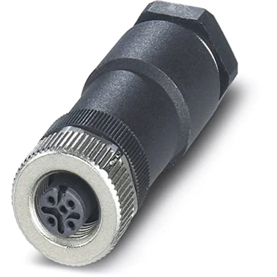Abbildung von PHOENIX CONTACT SACC M12FS 4CON PG11 M PWR Power Steckverbinder, 4 Polig, Buchse Gerade M12, Kodierung A, Schraubanschluss, Vernickelt, Kabelverschraubung Pg11, 8 mm 10mm Kabelaußendurchmesser