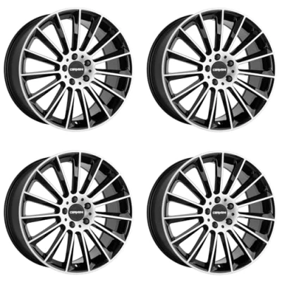 Abbildung von 4x Carmani Felgen Alufelgen 17 Fritz 8,0x18 ET35 5x112 black polish kompatibel mit Mercedes A B C Coupé CL CLA CLC CLK CLS E EQA EQB GLA GLB GLC G