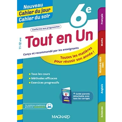 Abbildung von Nouveau Cahier du Jour / Soir Tout en un 6e: Toutes les matières pour réussir son année