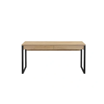 Abbildung von Places of Style Schreibtisch &quot;Moid, Computertisch im modernen Design,&quot;, Breite 120/140/160 cm, mit Metallbeinen &amp; Schublade