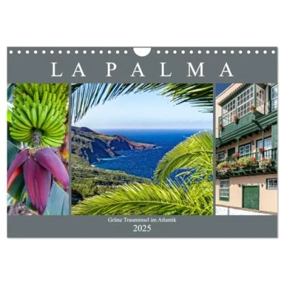 Abbildung von La Palma Grüne Trauminsel im Atlantik (Wandkalender 2025 DIN A4 quer), CALVENDO Monatskalender