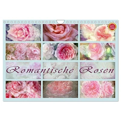 Abbildung von Romantische Rosen (Wandkalender 2025 DIN A4 quer), CALVENDO Monatskalender