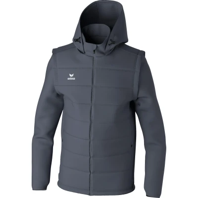 Abbildung von Erima Unisex Erwachsene TEAM Jacke mit abnehmbaren Ärmeln (2062404), slate grey, 4XL