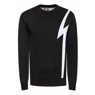 Abbildung von Rusty Neal Strickpullover, Herren, Größe: Large, Schwarz weiß