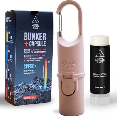 Abbildung von NOMAD FACE Sonnenschutz für das Gesicht, 50+, Stick Extremsport, LSF wasserfreie Formel (Pink Quartz)