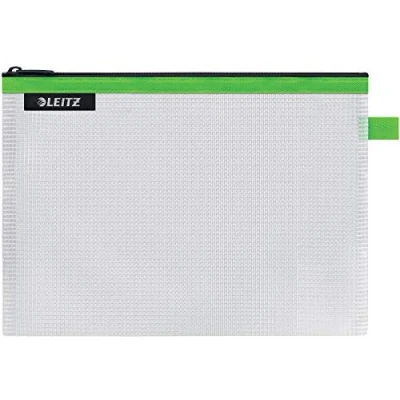 Abbildung von Leitz WOW Reise Zip Beutel, durchsichtig, Ideal zur Organisation auf Reisen und im Handgepäck, Wasserabweisend, Mittel, 24 x 17 cm, Grün, 40250054
