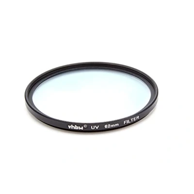 Abbildung von vhbw Universal UV Filter für Kamera Objektive mit 62mm Filtergewinde Schutzfilter, Schwarz
