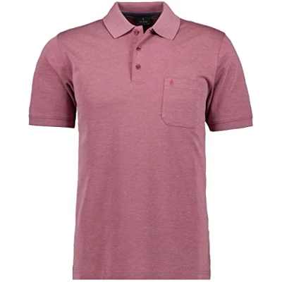 Abbildung von RAGMAN Herren Softknit Polo mit Brusttasche, Kurzarm 4XL, Vintage Rot 434