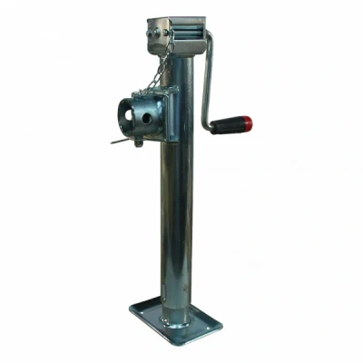 Abbildung von Stützfuss Klappverrieglung LT Ø57mm 1300kg glanz verzinkt 370mm 560mm TrailerPlus Anhängerersatzteile
