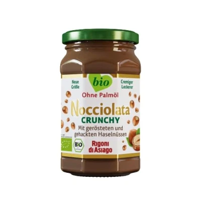 Abbildung von Rigoni di Asiago Nocciolata Crunchy, 1x 250g, Haselnusscreme ohne Palmöl, Nuss Nougat Creme Leckerer Brotaufstrich