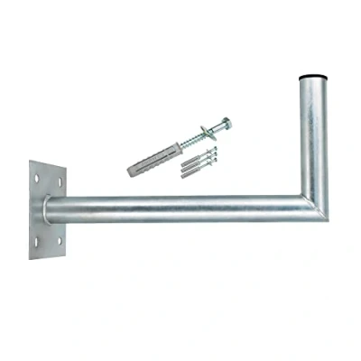 Abbildung von Premium X 45 50 cm Wandhalter Stahl verzinkt SAT Antenne Wandhalterung Wand Montage Halter Wandabstand + Fischer Schraubensatz für
