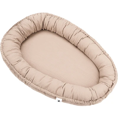 Abbildung von Julius Zöllner Kuschelnest &quot;NIDO, Musselin sand&quot;, Made in Germany