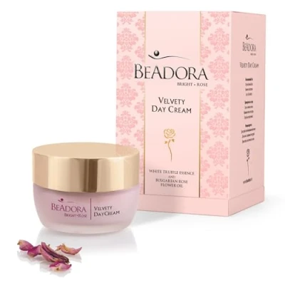Abbildung von BODI BEAUTY BeAdora Bright Rose Samtige Tagescreme mit Rosenöl, weißer Trüffel, Hyaluronsäure, Sheabutter, Rosenwasser gesicht Gesichtscreme Für Trockene, normale und Mischhaut 50ml
