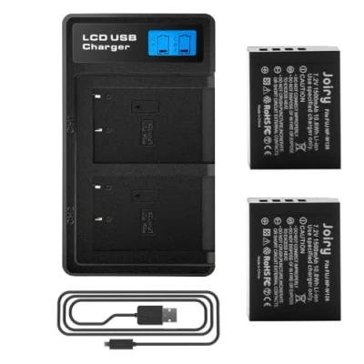 Abbildung von 2 X NP W126 Ersetzt Akku und LCD Dual Ladegerät Kompatibel mit Fuji X100F A1 A2 A3 A5 A10 E2 E2S Pro1 Pro2 T1 T2 T3 T10 T20 T100 H1 FinePix HS33EXR HS50EXR