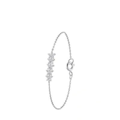 Abbildung von Lucardi Damen Armband mit Armreif und Plattierung Schmuck Geschenke für Frauen Silber