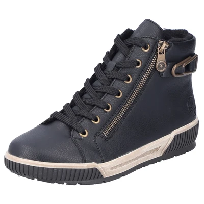 Abbildung von Rieker Sneaker high, Damen, Größe: 36, Schwarz Schuhe
