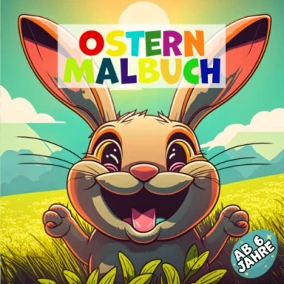 Abbildung von Ostern Malbuch ab 6: Das wunderschöne Ostergeschenk für Kinder Ausmalen und Spaß haben 6 Jahre