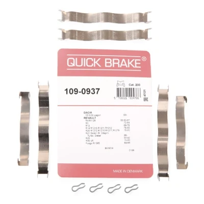 Abbildung von QUICK BRAKE 109 0937 Zubehörsatz, Scheibenbremsbelag RENAULT: 4 Kombi, 30, 12 Limousine, DACIA: 1310 Limousine