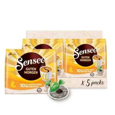 Abbildung von Senseo ® Pads Guten Morgen XL Kaffee RA zertifiziert 5 Packungen x 10 Becherpads