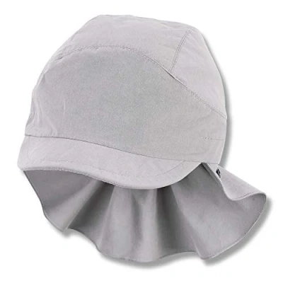 Abbildung von Sterntaler Unisex Baby Schirmmütze M. Nackenschutz 1522130 Winter Hut, rauchgrau, 49 EU