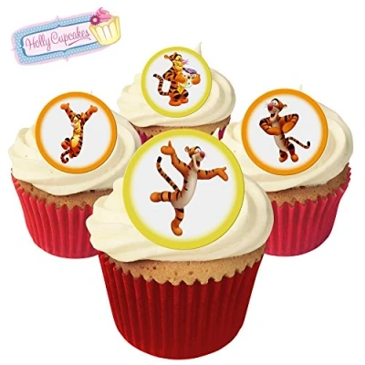 Abbildung von 24 Wunderschöne essbare Kuchendekorationen: Tigger