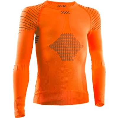 Abbildung von X Bionic Kinder Invent 4.0 Shirt Round Neck Long Sleeves JUNIOR, Sunset orange/Anthra, 6/7