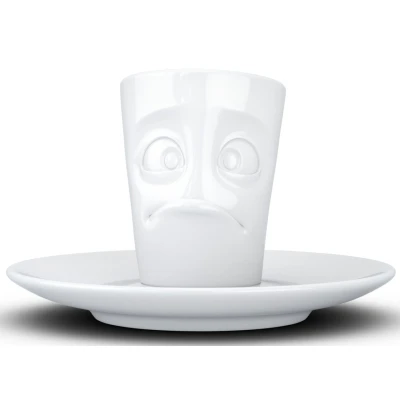 Abbildung von Espresso Tasse Becher mit Gesicht verdutzt lustige Tassen 80ml