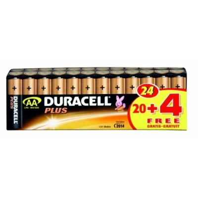 Abbildung von Duracell Batterie Plus Mignon AA 20er + 4 gratis Sonderpack