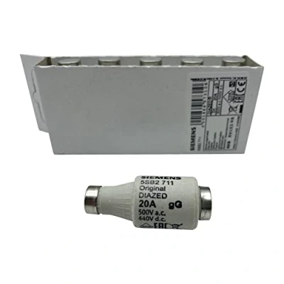 Abbildung von SIEMENS x5 Stück DIAZED Sicherungseinsatz 500V 20A